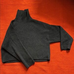 Toteme Gray Turtleneck Sweater